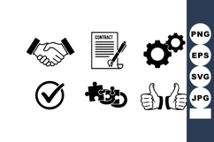 Business handshake contract agreement approval teamwork coop Product Image 1