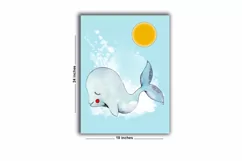 Nursery Room Posters | Boat Print | Baby Whale | Lighthouse Product Image 2