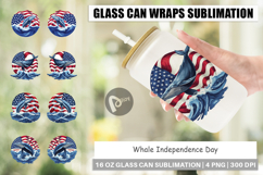Glass Can Whale 4th of July Product Image 1