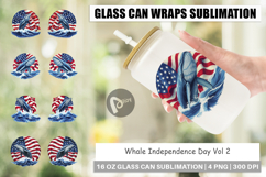 Glass Can Whale 4th of July Product Image 1
