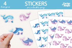Whale Printable Stickers