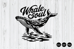Whale Soul SVG, Whale SVG, Humpback Silhouettes SVG Product Image 1