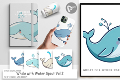 Digital Paper Whale Spout Product Image 1