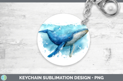 GorgeousWhales Sketch Keychain design.