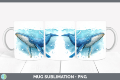 GorgeousWhales Sketch Mug Wrap design.