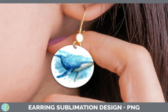 GorgeousWhales Sketch Round Earrings design.