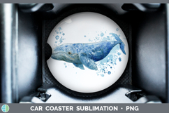 GorgeousWhales Sketch Car Coaster design.