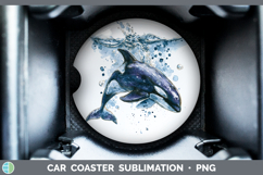 GorgeousWhales Sketch Car Coaster design.