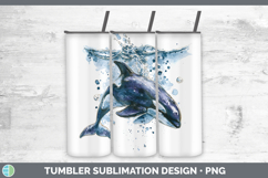 GorgeousWhales Sketch Tumbler design.