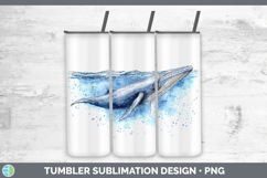 GorgeousWhales Sketch Tumbler design.