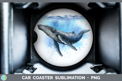 GorgeousWhales Sketch Car Coaster design.