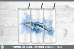 GorgeousWhales Sketch Tumbler design.
