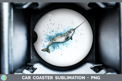 GorgeousWhales Sketch Car Coaster design.
