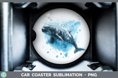 GorgeousWhales Sketch Car Coaster design.