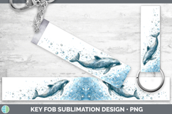 GorgeousWhales Sketch Key Fob design.