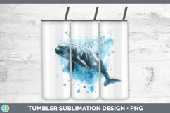 GorgeousWhales Sketch Tumbler design.