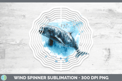 GorgeousWhales Sketch Wind Spinner design.