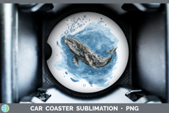 GorgeousWhales Sketch Car Coaster design.