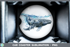 GorgeousWhales Sketch Car Coaster design.