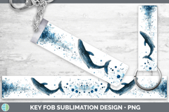 GorgeousWhales Sketch Key Fob design.
