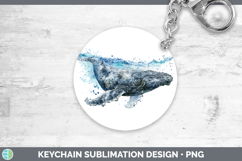 GorgeousWhales Sketch Keychain design.