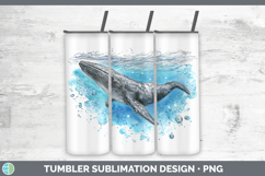 GorgeousWhales Sketch Tumbler design.
