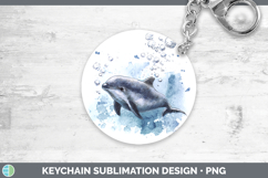 GorgeousWhales Sketch Keychain design.