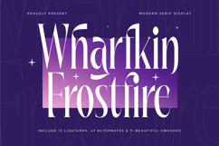 Wharfkin Frostfire - Modern Serif Display Product Image 1