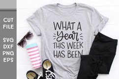 What a Year this Week Has Been, Hand Lettered Sarcastic SVG Product Image 2