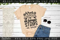 What Happens At Bingo SVG Cut File | Funny Bingo SVG File Product Image 3