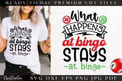 What Happens At Bingo SVG Cut File | Funny Bingo SVG File Product Image 1