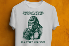 Funny Gorilla Startup Budget Second Kidney SVG PNG Product Image 3