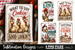Funny Kitchen Towel 4 PNG Retro PNG Sublimation Product Image 1