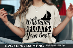 Cruise SVG Design - We re Just Here To Rock The Boat Product Image 6