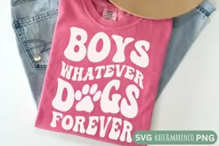 Dog Mom SVG | Boys Whatever Dogs Forever SVG | Funny Dog SVG Product Image 2
