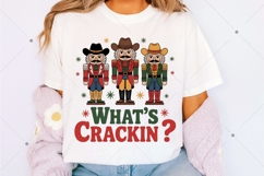 What's Crackin PNG, Cowboy Christmas PNG, Funny Christmas Product Image 2