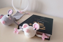2-in-1 Rat Crochet Pattern Bundle Door Stopper &amp; Bookmark Product Image 5