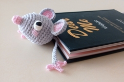 2-in-1 Rat Crochet Pattern Bundle Door Stopper &amp; Bookmark Product Image 4