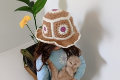 Granny Squares Hat Crochet Pattern Product Image 3