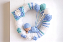 Newborn Baby Door Wreath Crochet Pattern Product Image 3