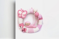 Newborn Baby Door Wreath Crochet Pattern Product Image 4