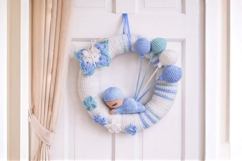 Newborn Baby Door Wreath Crochet Pattern Product Image 1