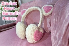 Crochet Heart Earmuffs Pattern Product Image 1