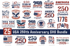 USA 250th anniversary SVG Bundle, America SVG, 4th of July Product Image 1