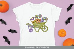 Wheelbarrow Halloween Hand Painted Product Image 2