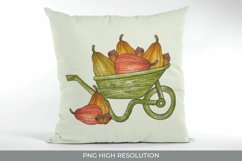 Wheelbarrow Autumn Hand Painted Product Image 2