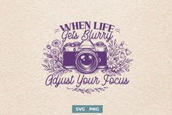 Photography SVG PNG, Camera Quote Shirt Floral Camera Design Product Image 1