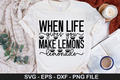 Family SVG Design - When life gives you lemons make lemonade Product Image 4