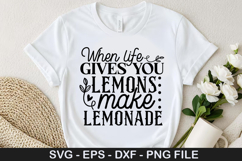 When life gives you lemons make lemonade - Family SVG Design Product Image 1