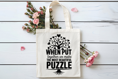 When Put Together We Make The Most Beautiful Puzzle SVG Product Image 4
